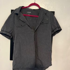 Guess Button Down